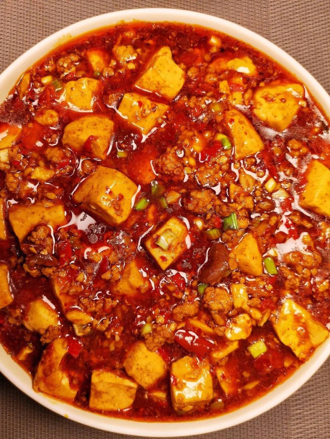 Mapo Tofu  And Pork (麻婆豆腐）